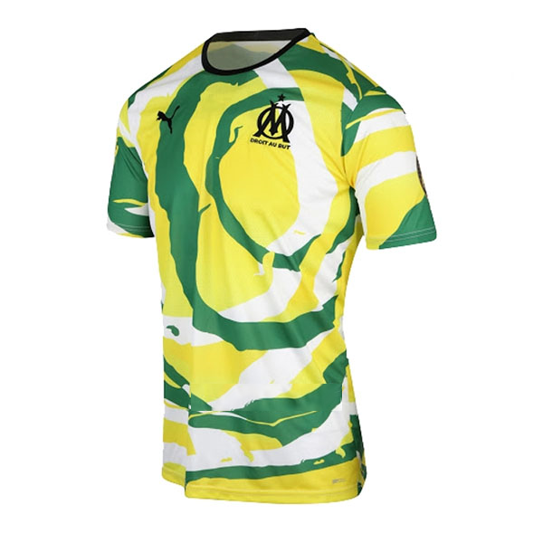 Tailandia Camiseta Marsella OM Africa 2021/22 Blanco Amarillo Verde